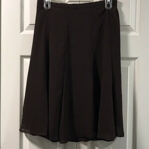 George Women's A-Line Skirt in Rich Brown